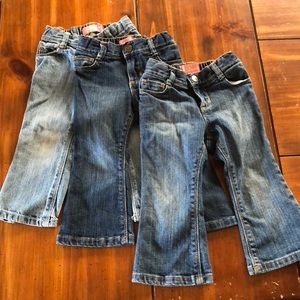 3 pairs of old navy jeans